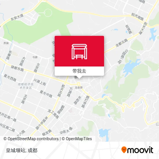 皇城堰站地图