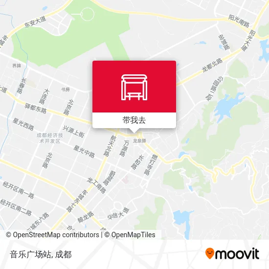 音乐广场站地图
