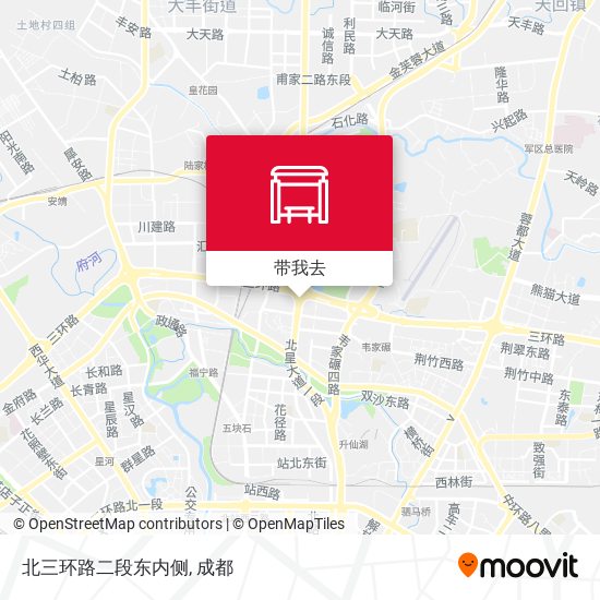 北三环路二段东内侧地图