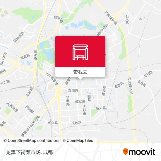 龙潭下街菜市场地图
