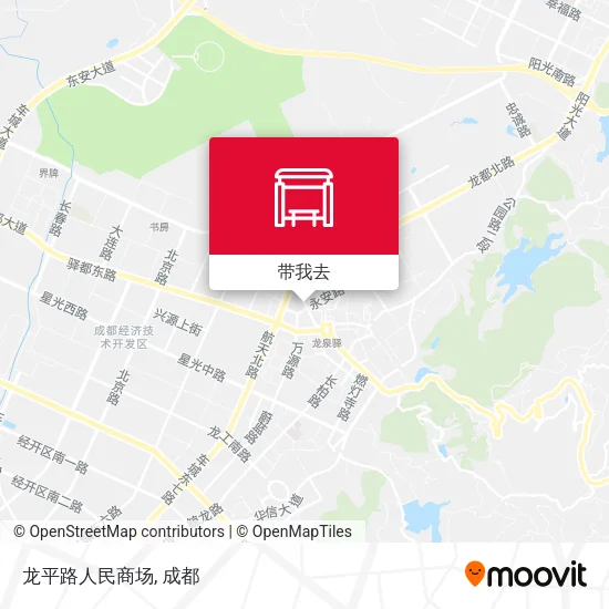 龙平路人民商场地图