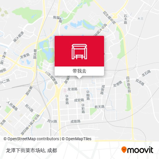 龙潭下街菜市场站地图