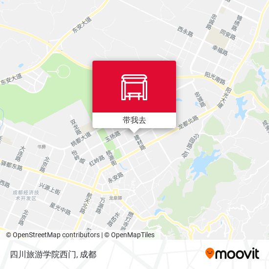 四川旅游学院西门地图