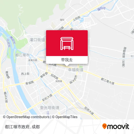 都江堰市政府地图