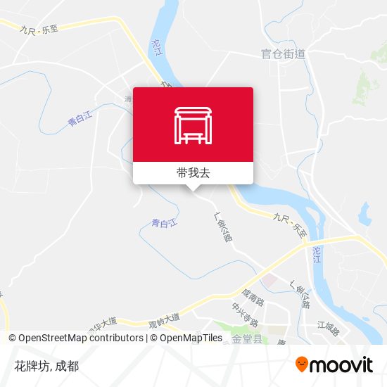 花牌坊地图