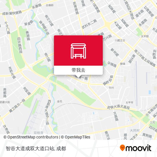 智谷大道成双大道口站地图