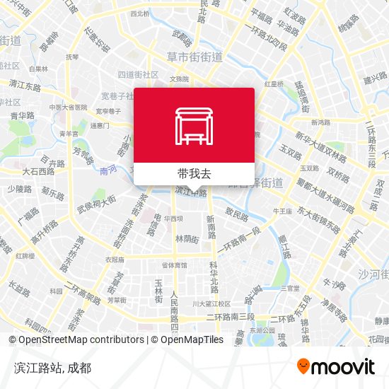 滨江路站地图