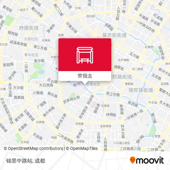 锦里中路站地图