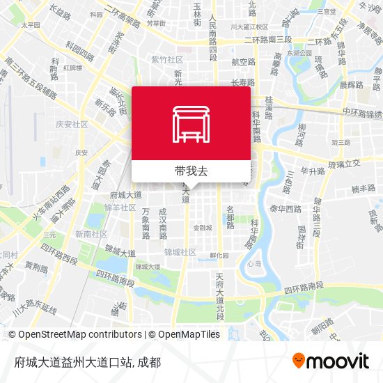 府城大道益州大道口站地图