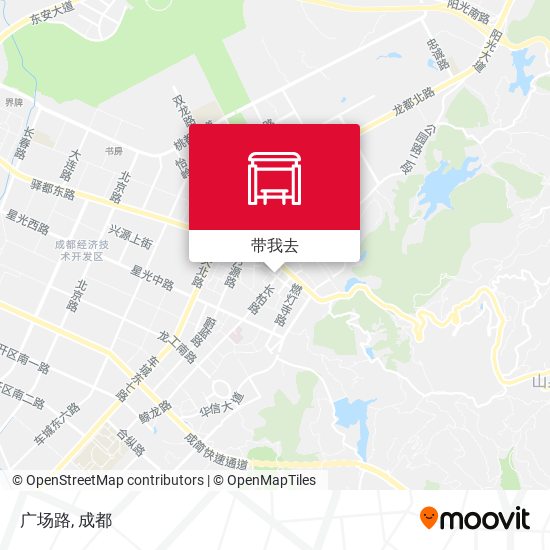 广场路地图