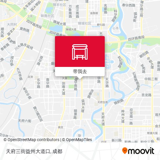 天府三街益州大道口地图