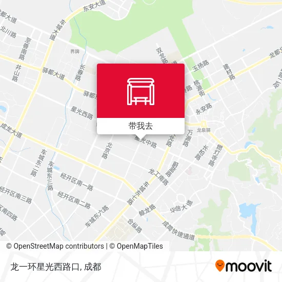 龙一环星光西路口地图
