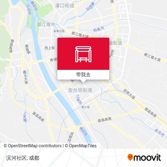 滨河社区地图