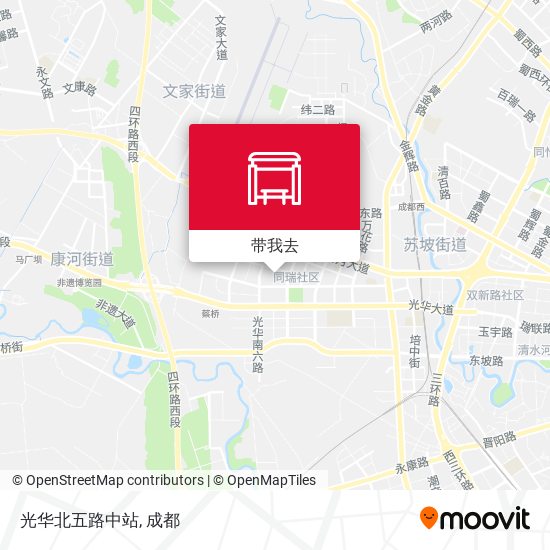 光华北五路中站地图