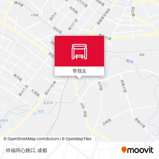 祥福同心路口地图