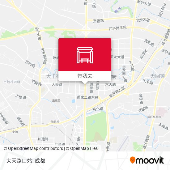 大天路口站地图