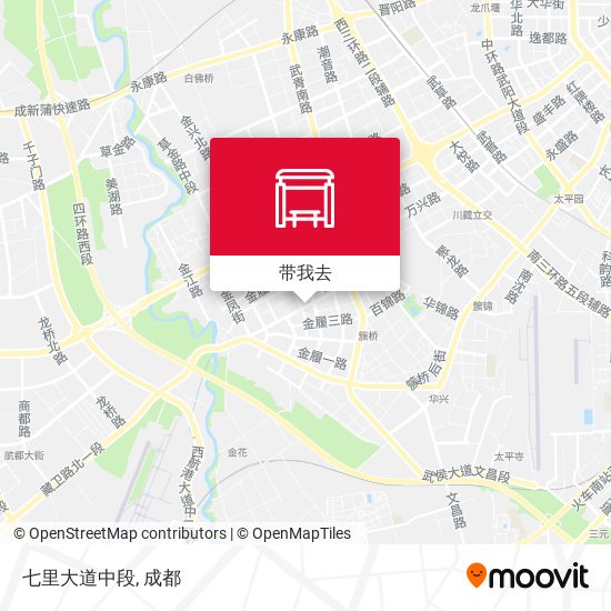 七里大道中段地图