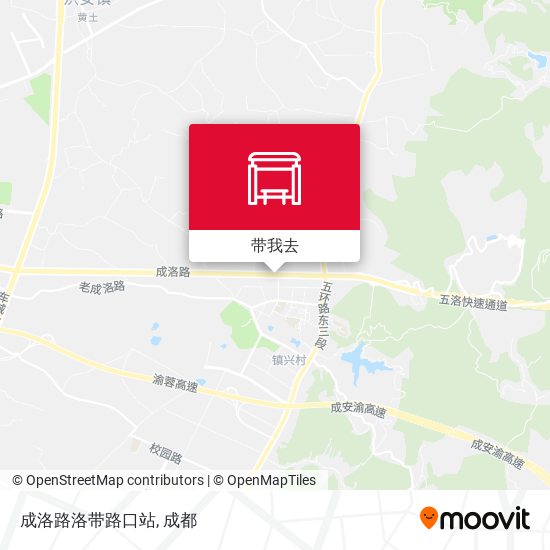 成洛路洛带路口站地图