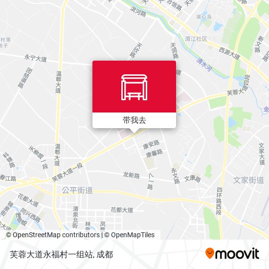 芙蓉大道永福村一组站地图
