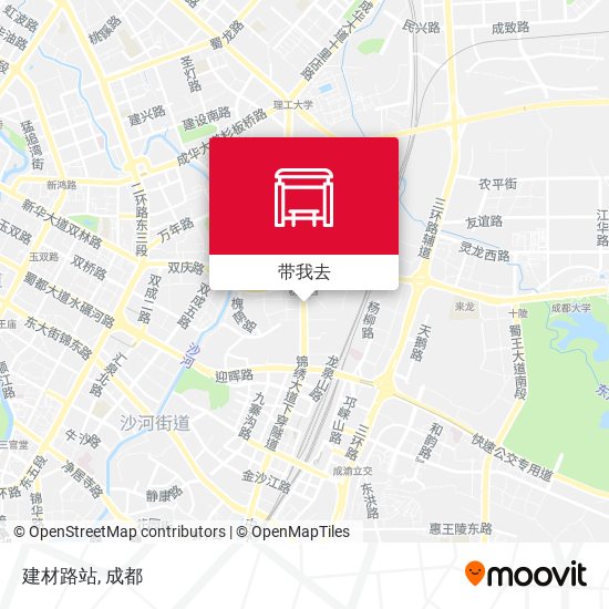 建材路站地图