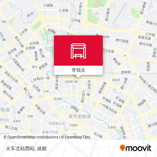 火车北站西站地图