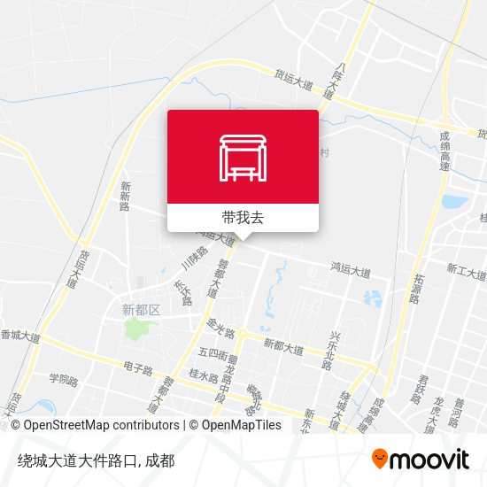 绕城大道大件路口地图