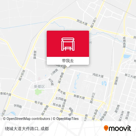 绕城大道大件路口地图