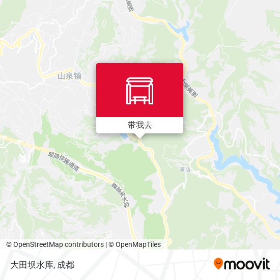 大田坝水库地图
