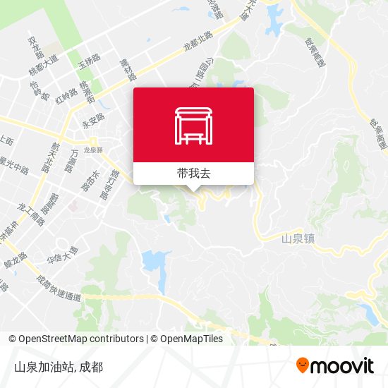 山泉加油站地图