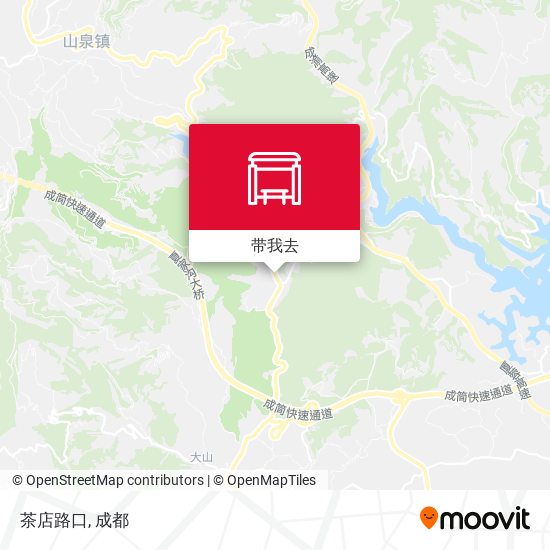 茶店路口地图