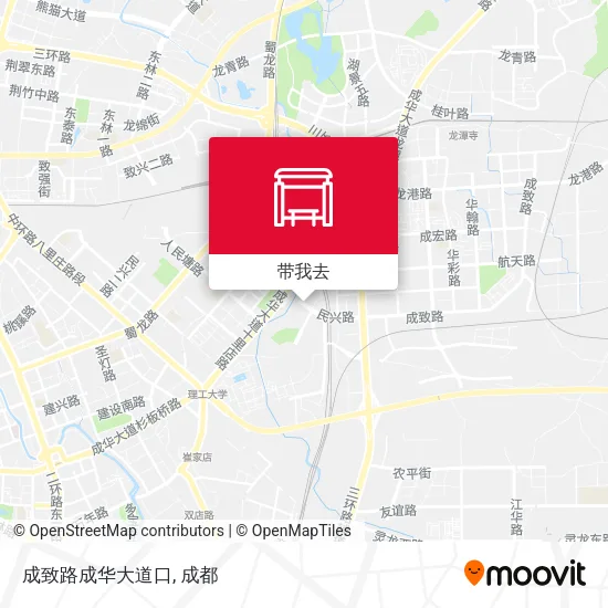 成致路成华大道口地图