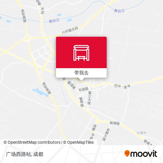 广场西路站地图