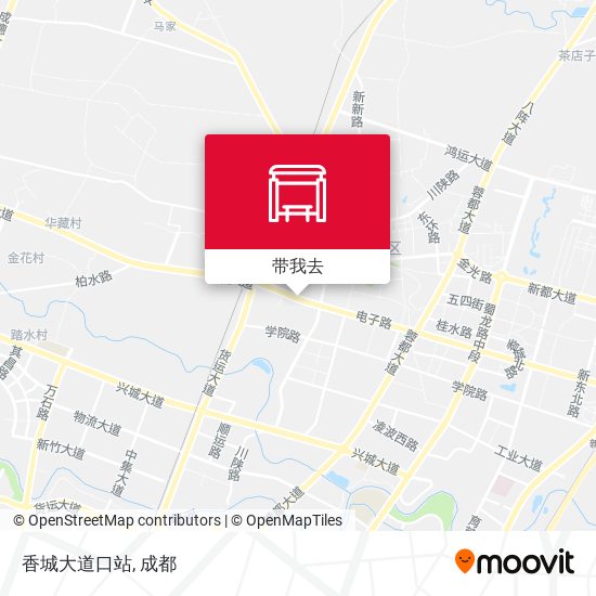 香城大道口站地图