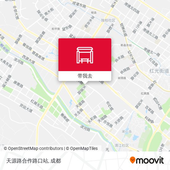 天源路合作路口站地图