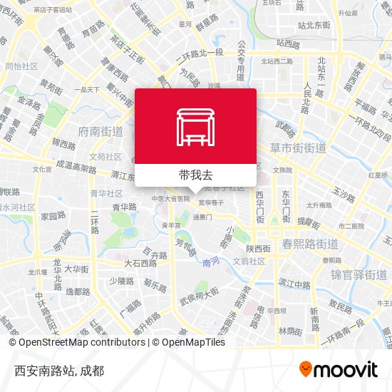 西安南路站地图
