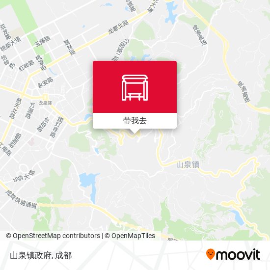 山泉镇政府地图