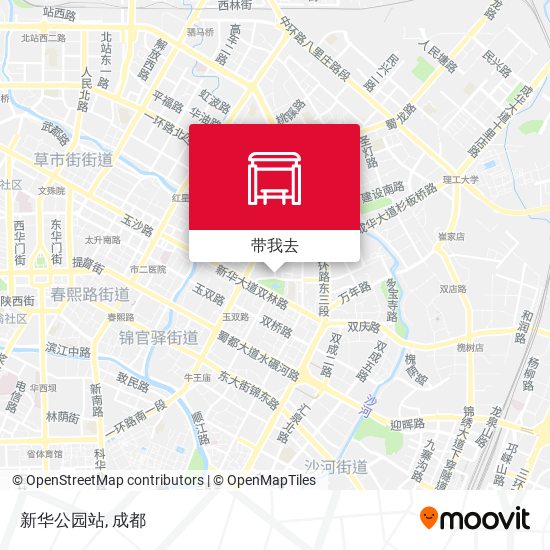 新华公园站地图