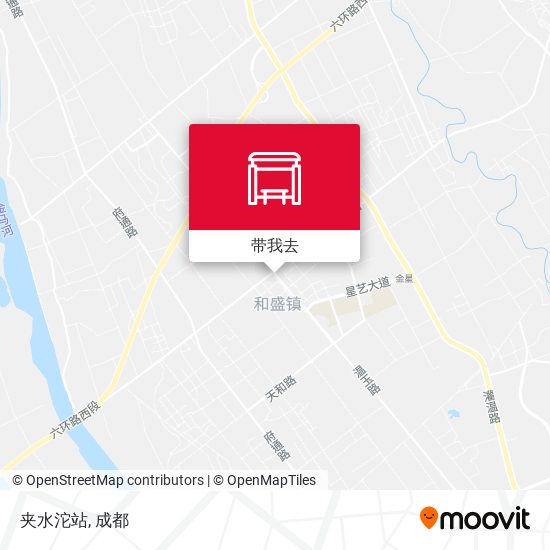 夹水沱站地图