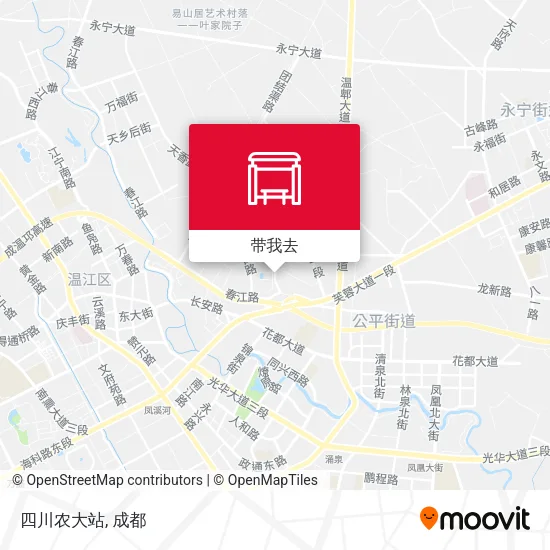 四川农大站地图