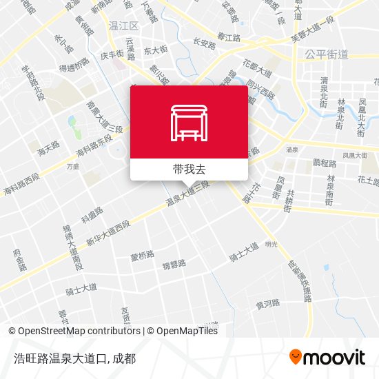 浩旺路温泉大道口地图