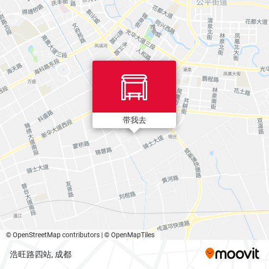 浩旺路四站地图