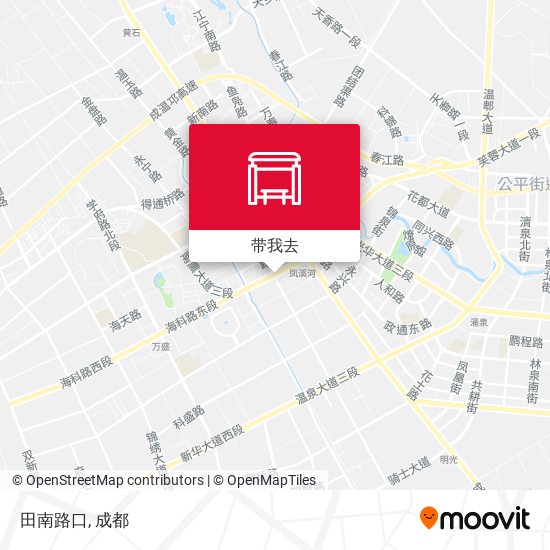 田南路口地图