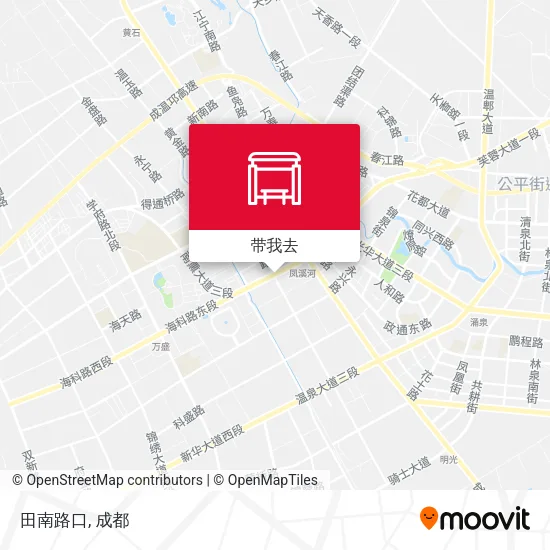 田南路口地图