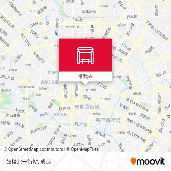 鼓楼北一街站地图