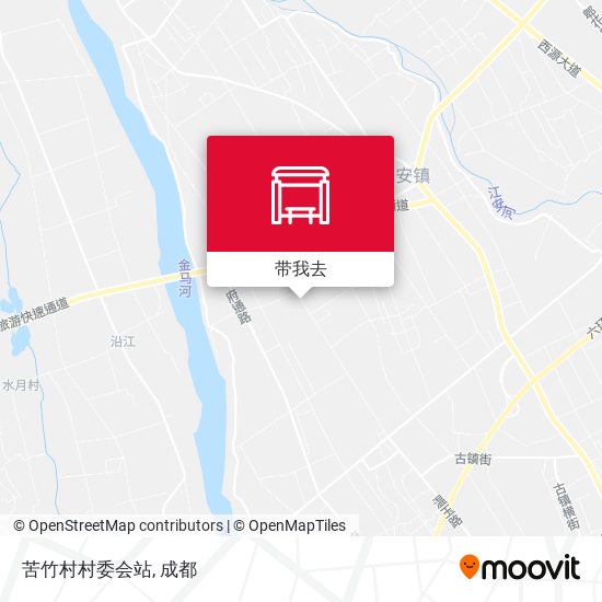 苦竹村村委会站地图
