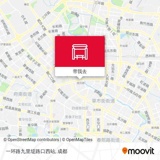 一环路九里堤路口西站地图