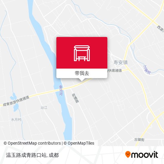 温玉路成青路口站地图