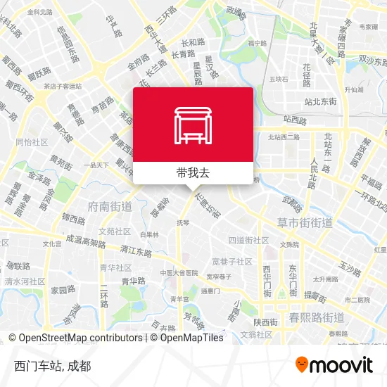 西门车站地图