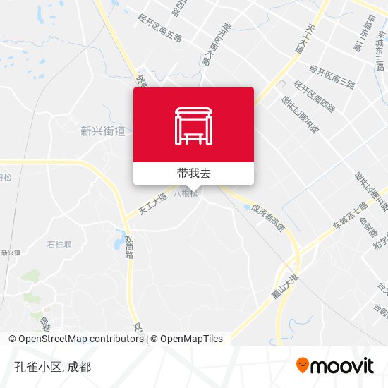 孔雀小区地图