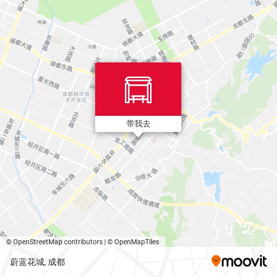 蔚蓝花城地图